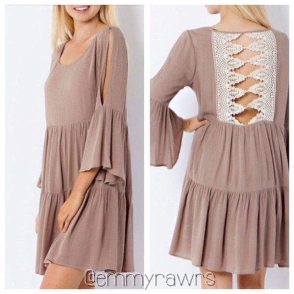Dresses & Skirts - New Laced Back Peasant Dress